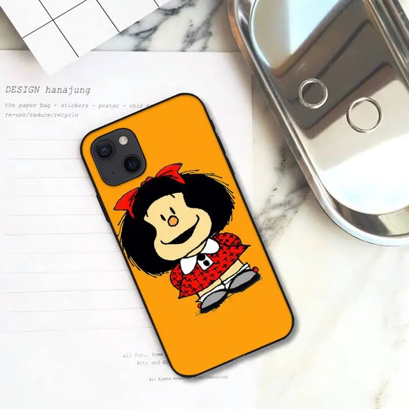 Чехол для телефона RUICHI Hot Mafalda iPhone 11 12 Mini 13 Pro XS Max X 8 7 6s Plus 5 SE XR | Мобильные телефоны и
