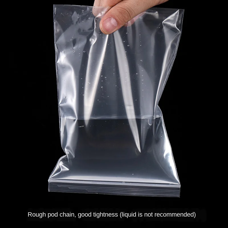Ziplock Bag PE Plastic Sealed Transparent 5 Silk Self-sealing Food Packaging Snack Sample Thick Fresh-Keeping | Канцтовары для