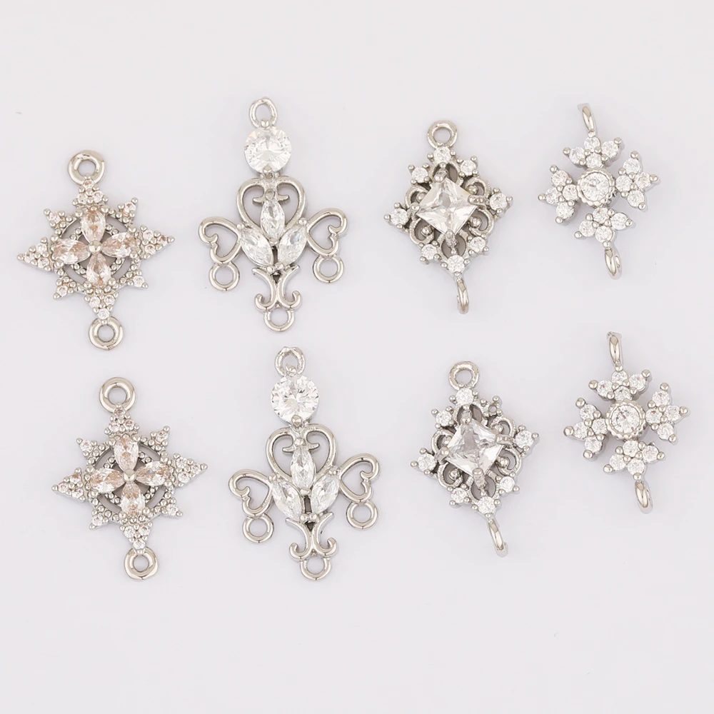 

50 шт., соединители/подвески/родий/ручная работа/фурнитура для ювелирных изделий