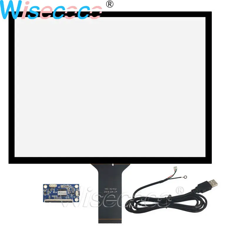 Wisecoco 15 Inch Capacitive Touch Screen USB Plug and Play 10 Point Glass Panel Digitizer 324.9*248MM | Мобильные телефоны и