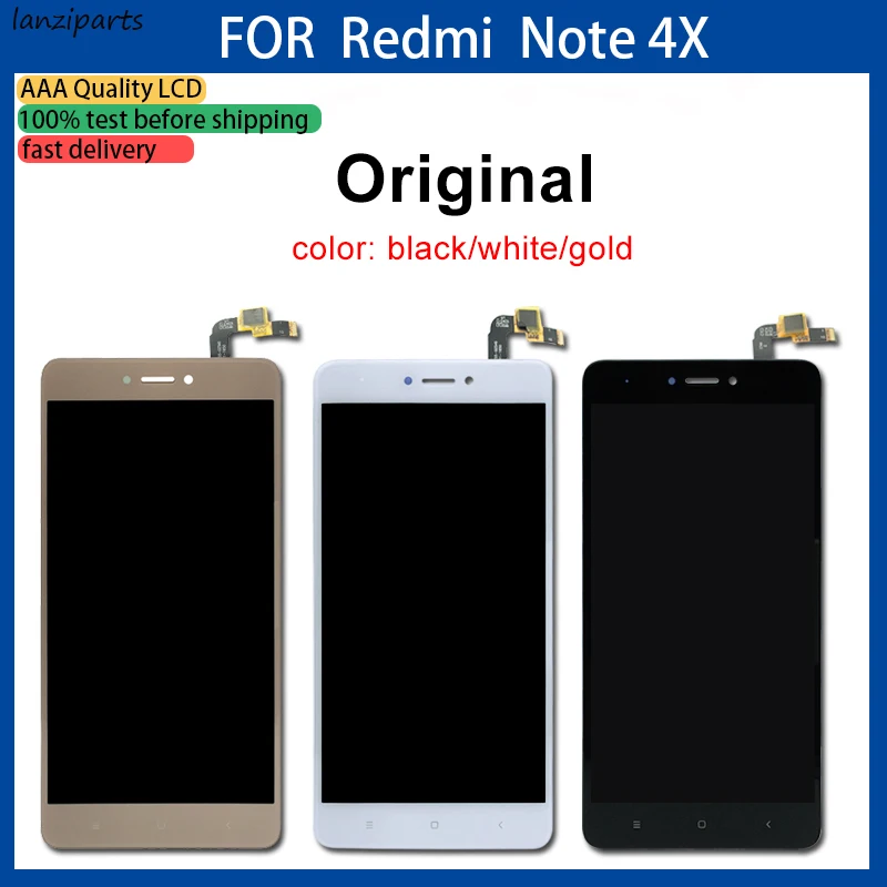 Оригинальный ЖК дисплей для Redmi Note 4X с рамкой сенсорный экран дигитайзер сборка
