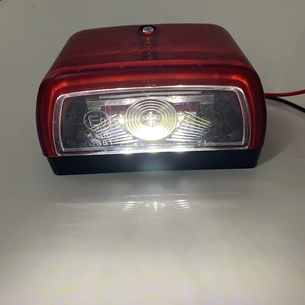 

1/2Pcs 10-30V Trailer License Plate Lights White 3LED E9 Listed Licence Tag Lights Car Accessories for Trailer Truck UTV