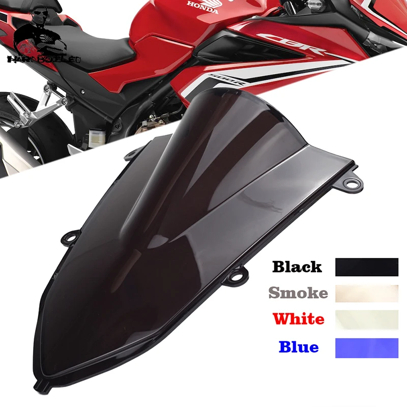 Для Honda CBR500R CBR 500 R 2019 2020 Черный лобовое стекло мотоцикла ветровой экран двойной