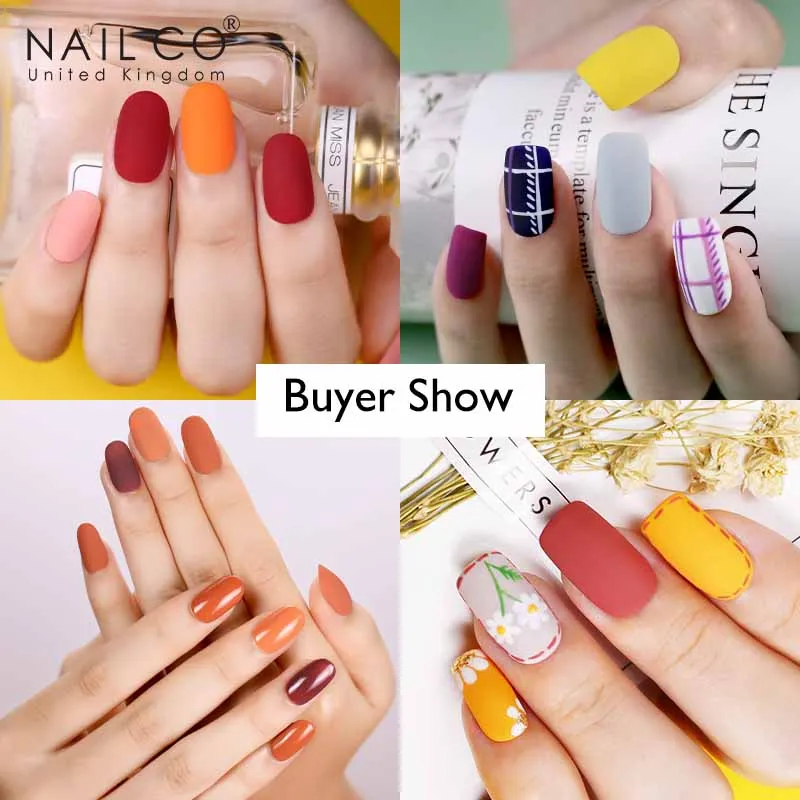 NAILCO матовый лаки для ногтей Гель лак арт дизайн верхний слой био Гели Soak Off УФ Цвет