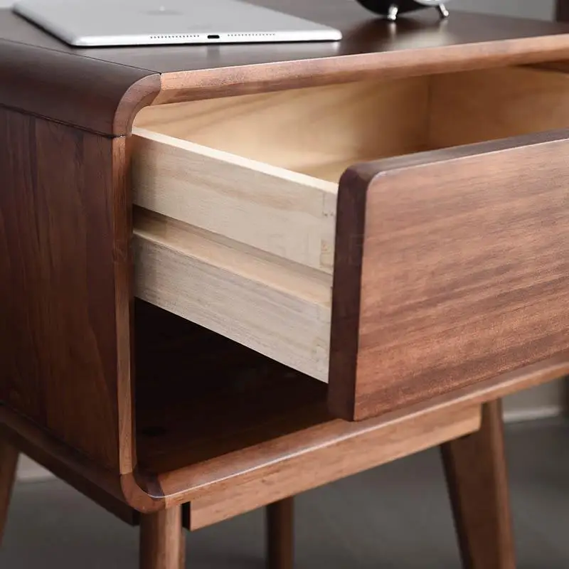 Скандинавском стиле из плотной древесины Спальня прикроватный столик дом