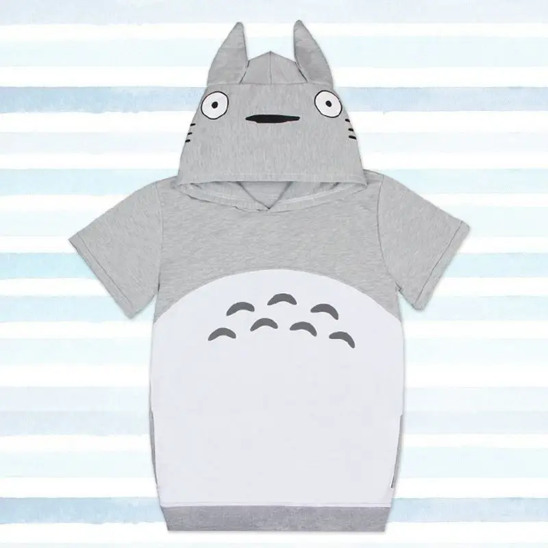Новинка 2019 Хит мультяшный Тоторо женские мужские Парные толстовки кофты Kawaii Harajuku