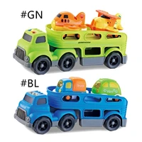 novelty children model car construction truck shaped two layer truck play toys lawn games best gift