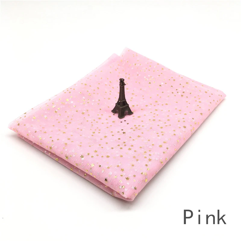 1 м/лот тюль с золотыми звездами ткань ширина 150 см из органзы блестками для