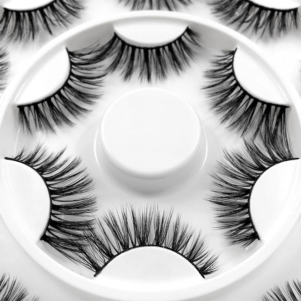 Новые 8 пар 3D норковые накладные ресницы крест-накрест висящий крест пушистые 15