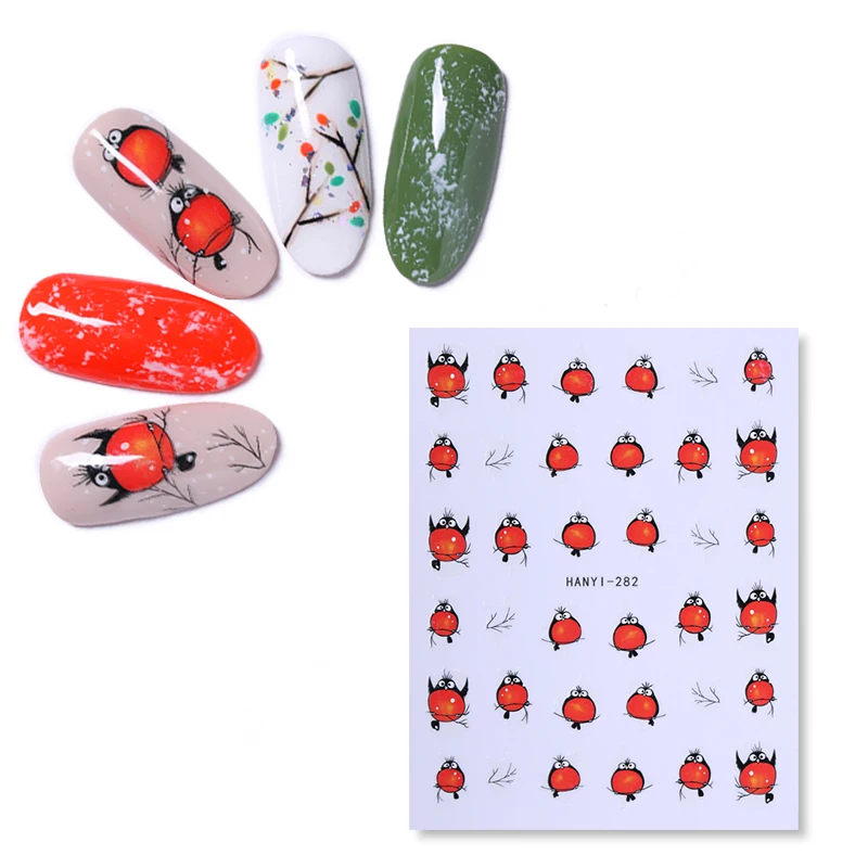 Стикеры 3D на ногти Nail Art наклейки для украшения ногтей переноса милый кролик