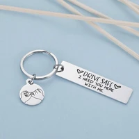keychain keyrings gift drive safe i need you here with me keychains for couples boyfriend car key chains