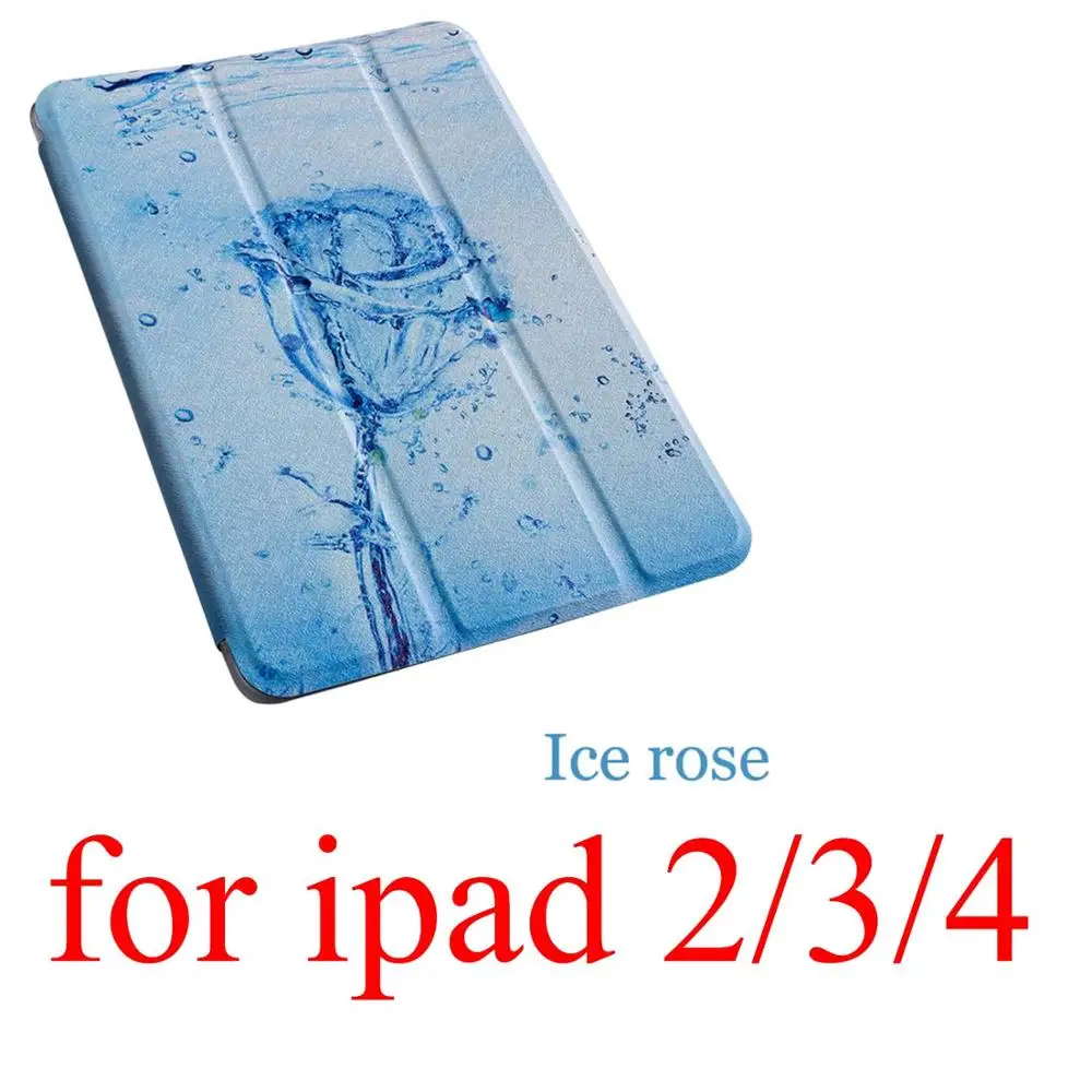 for pad 2 3 4 Чехол для планшета с мультипликационным принтом для Apple ipad 2 3 4 9,7 Pro Smart wake Sleep fundas fold Stand cardined cover capa bag для Air 1 2 - Цвет: for pad 2 3 4