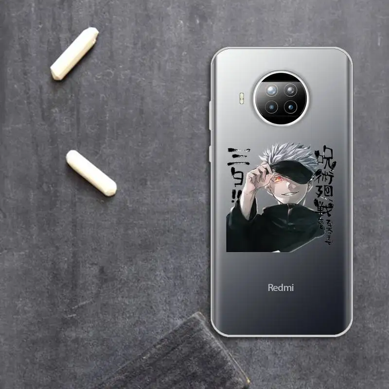 

Jujutsu Kaisen Japan Anime Phone Case Transparent for Xiaomi Redmi note 10 t 8 9 pro lite 11