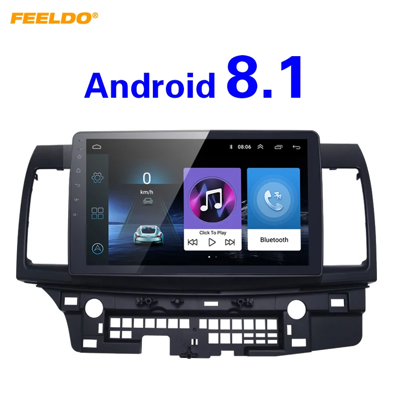 Автомобильный медиаплеер FEELDO 10 дюймовый большой HD экран Android 8 1 четырехъядерный с