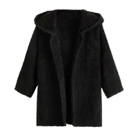 winter granular velvet jackets boys girls woolen baby trench coat hooded autumn kids outerwear children overcoat
