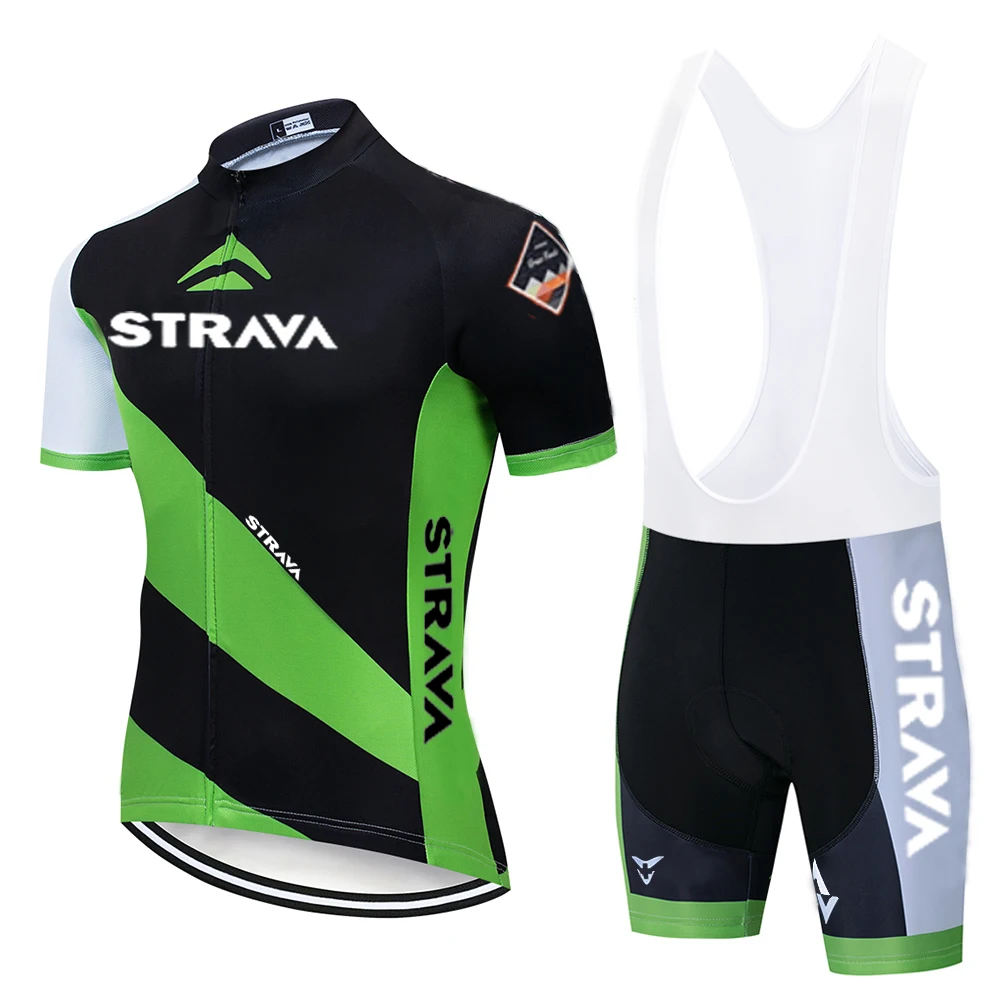 STRAVA для мужчин 2020 велоспорта Джерси комплект лето короткий рукав набор женщин