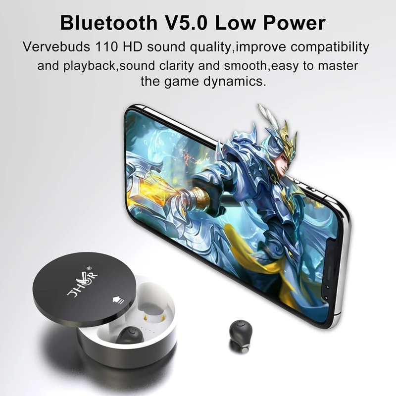 Миниатюрные наушники Bluetooth невидимые 5 0 настоящие Беспроводные с зарядным чехлом