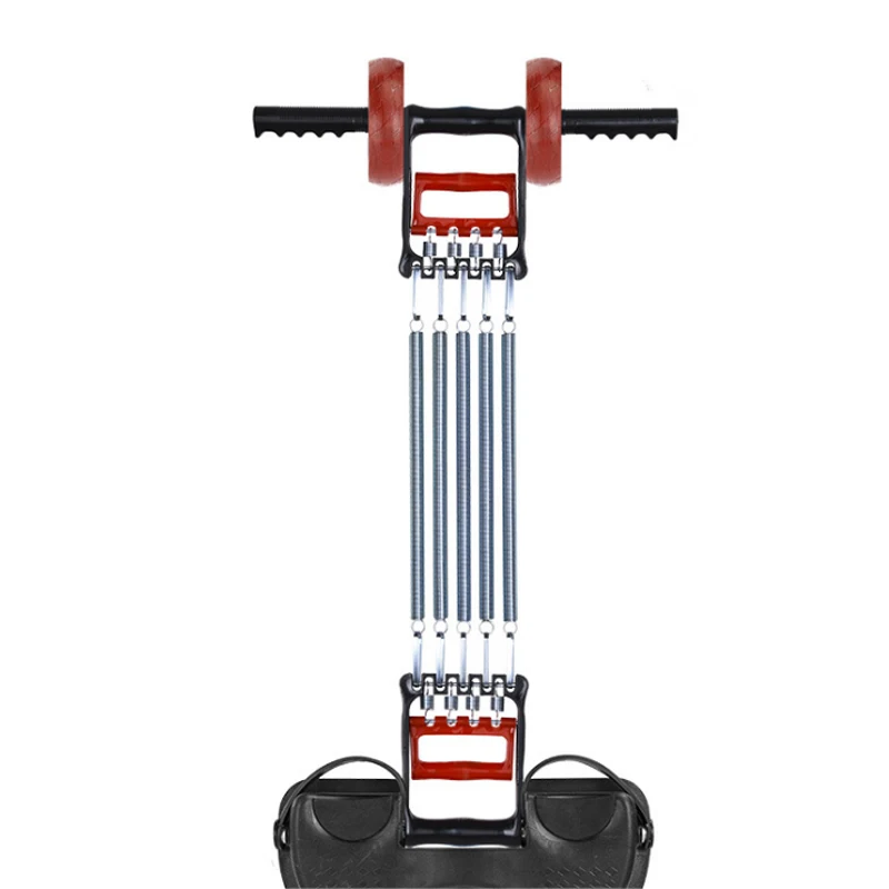 Multi-function spring puller sit-up dumbbell rebound back health wheel six-in-one comprehensive fitness machine