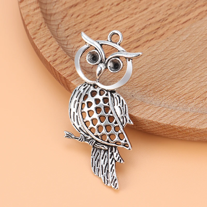 

15pcs/Lot Tibetan Silver Hollow Open Owl Bird Charms Pendants for DIY Necklace Jewelry Making Findings Accessories