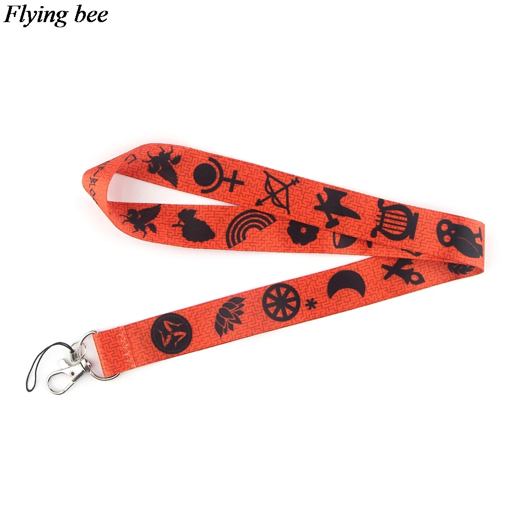 Flyingbee крутой ремешок брелок ремешки для ключей значок ID Мобильный телефон