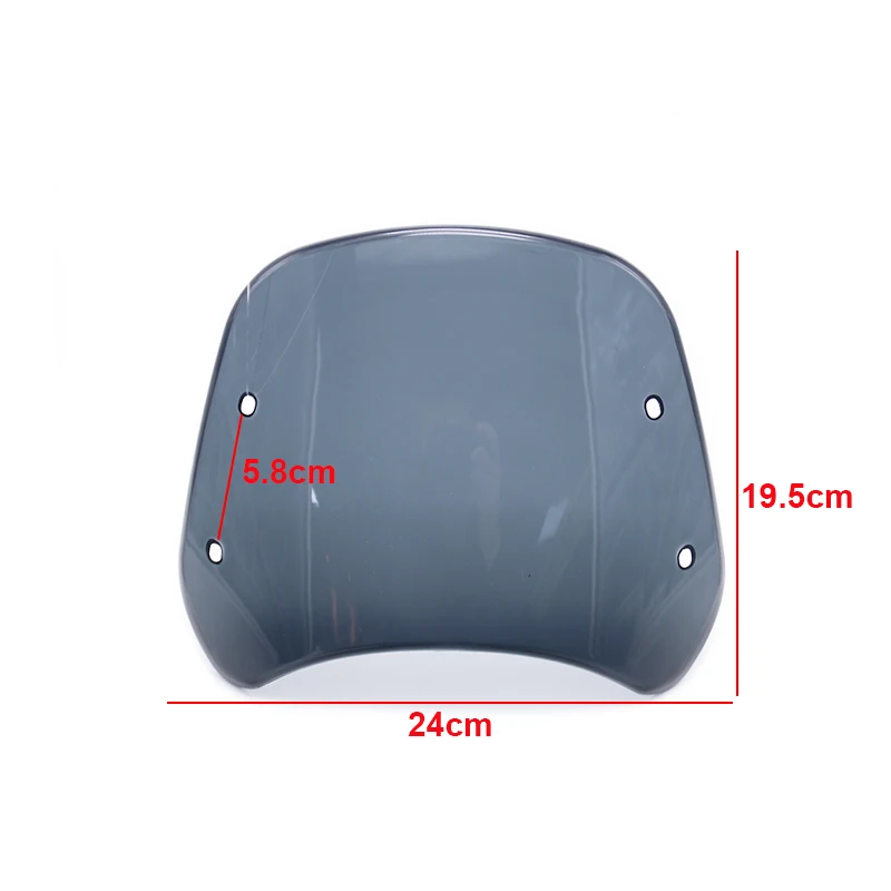 Moto Windshiled for Benelli Cub 500/250 Motorcycle Retro Clear/Black/Blue Wind Deflector Scooter Motorbike Fashion Windscreen