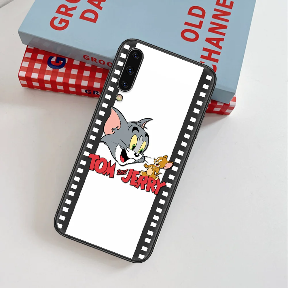 

Toms Cute Jerrys Cartoon Phone Case For Samsung Galaxy Note S 8 9 10 20 Plus E Lite Uitra black Bumper Luxury Prime Fashion