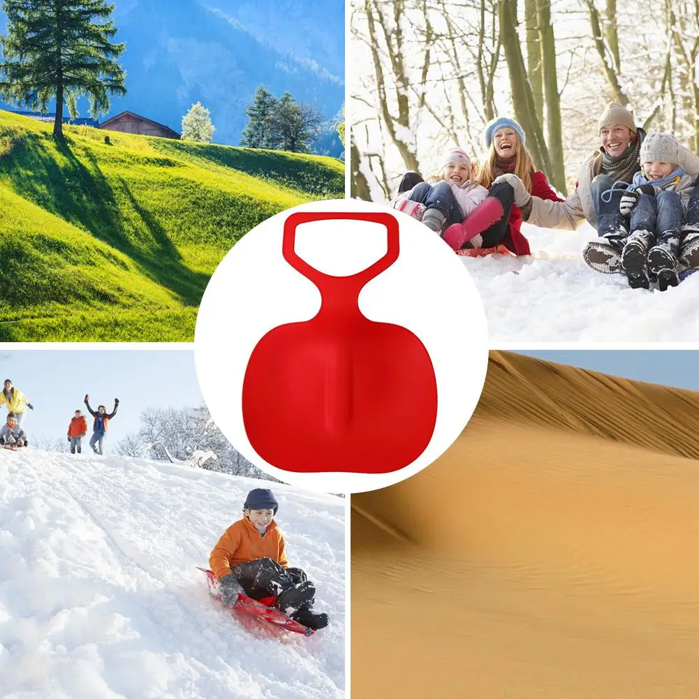 Пластиковые снежные сани Toboggan Спорт на открытом воздухе Катание лыжах доска