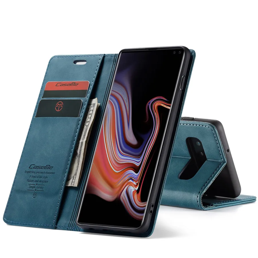 Роскошный стильный чехол для телефона samsung S8 S9 S10 Plus S10E с отделением Карт