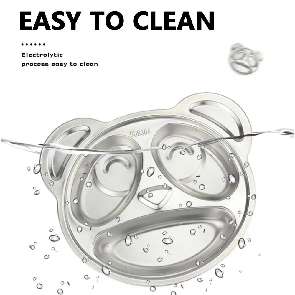 Панда мультфильм 304 Ланч-бокс из нержавеющей стали нетоксичный пищевой контейнер