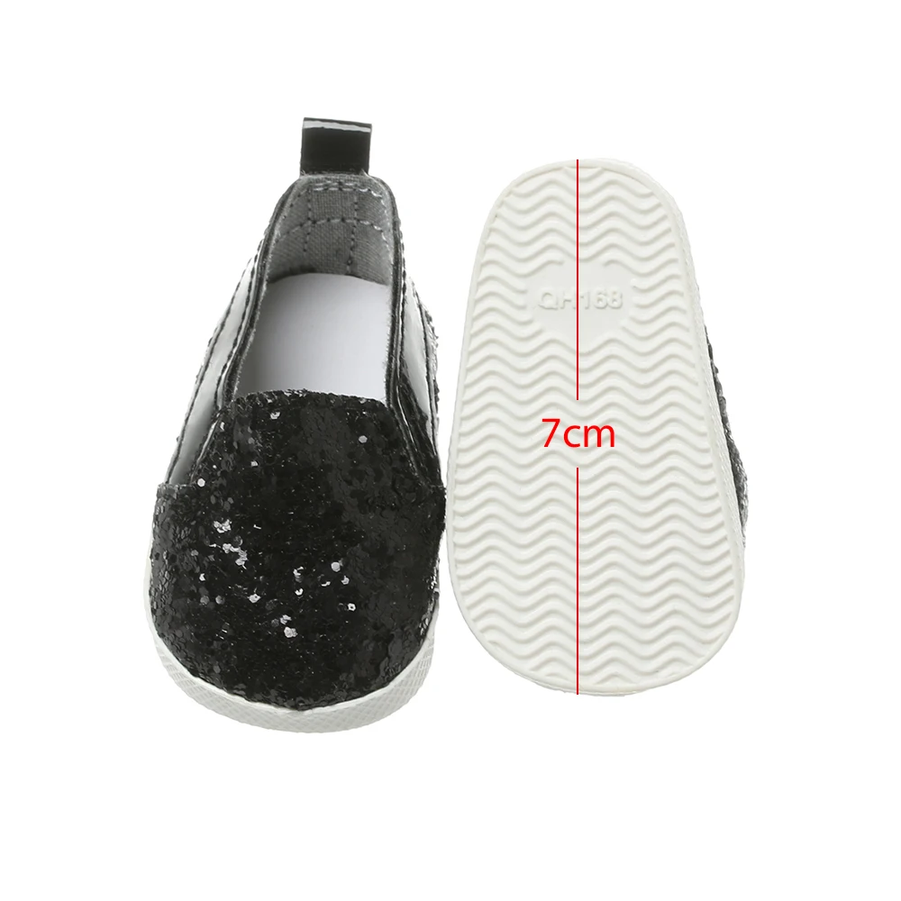 7 см бант Леопард PU кожаная кукла обувь блесток повседневная подходит для 18