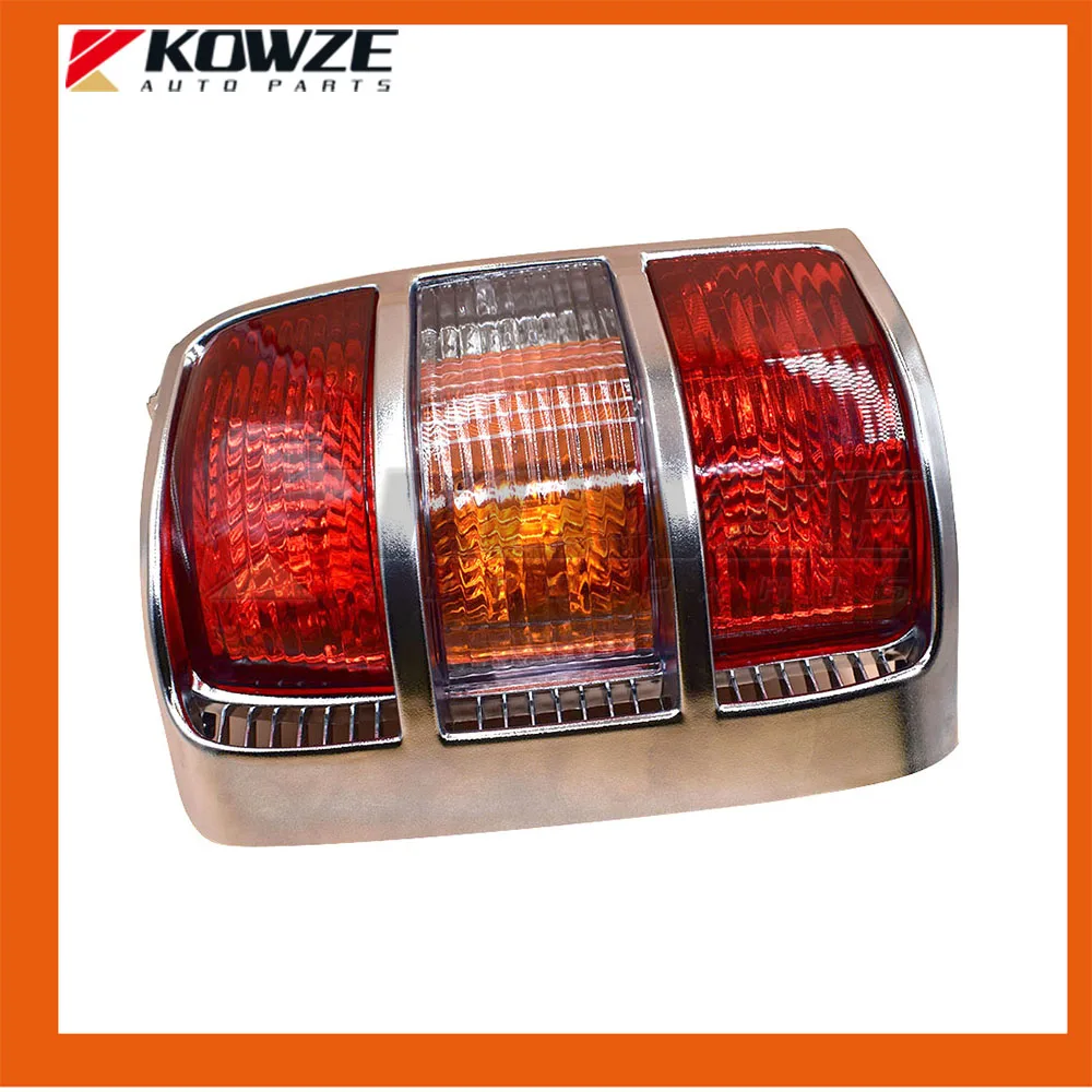 2PCS Widen Frame Chrome Tail Rear Combination Lamp Light For Mitsubishi Pajero Montero Shogun 2 II 1990-2004 MB831088 MB831089 | Автомобили