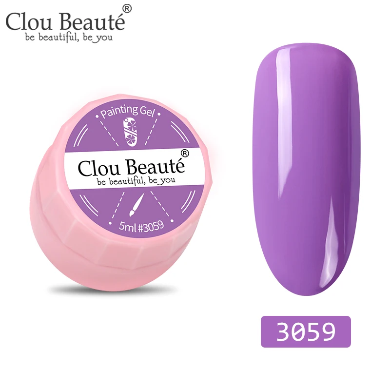 3059 Clou Beaute 72 цвета гель-краска УФ/светодиодный гель для ногтей замачиваемый дизайн ногтей светодиодный лак для ногтей УФ-гель для ногтей DIY Краска паук гель лак - Цвет: 3059