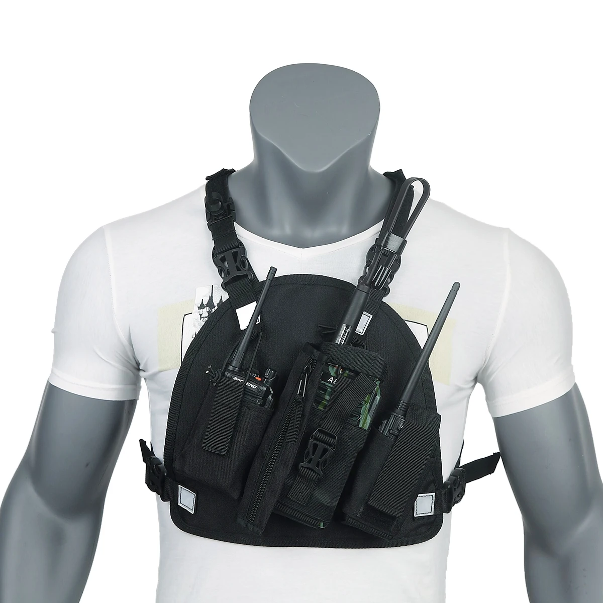 Нагрудная Передняя сумка ABBREE кобура для переноски Baofeng UV-5R UV-82 UV-9R Plus BF-888S TYT Motorola