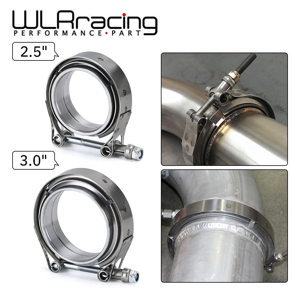 

VR - V Band Exhaust Clamp 2.5 inch 3 inch 63mm 76mm Exhaust Male And Female Flange Vband Clamp V-Band Muffler Clamp