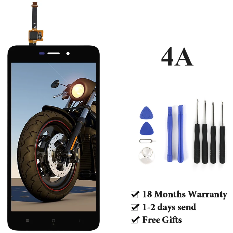 Горячее надувательство для Redmi 4A ЖК дисплей 5 дюймов без битый пиксель Мобильный