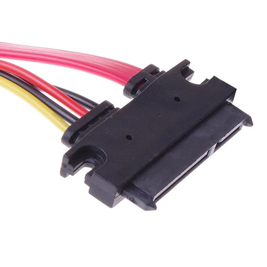 Кабель питания для компьютера SATA 22pin 7 + 15pin Female к 7Pin & Molex IDE 4 контактный| |