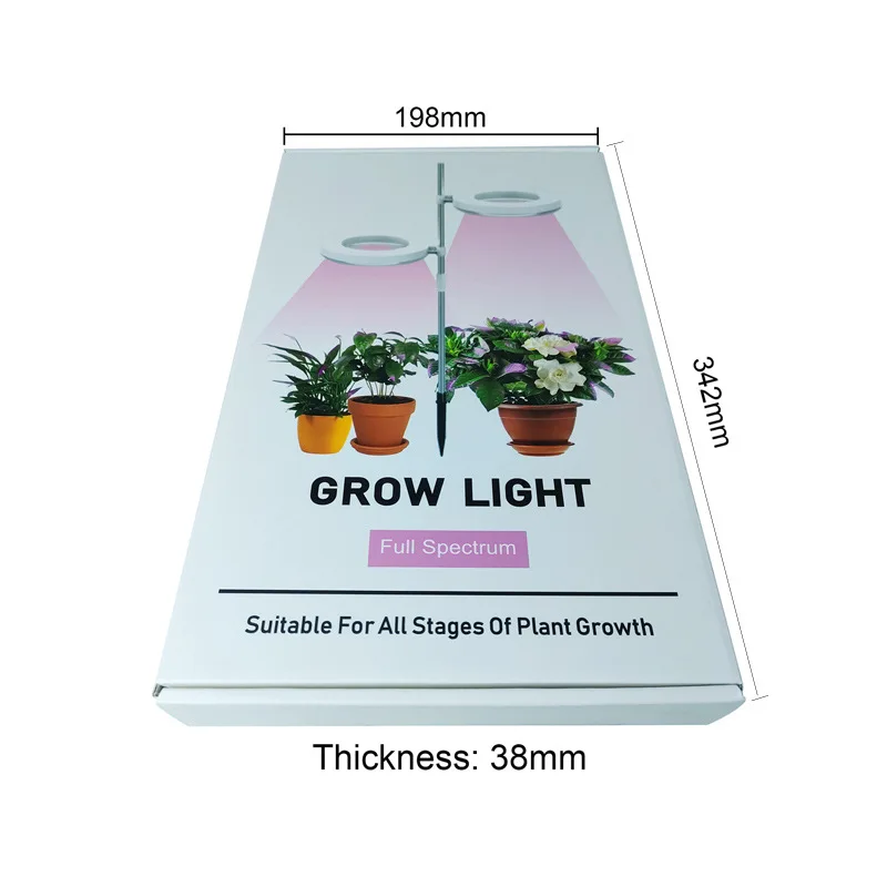 

Led Grow Light Phytolamp For Plant Lamp Ring Plant Growth Light Indoor Full-spectrum Fill Light Dimming Potted Green Plants