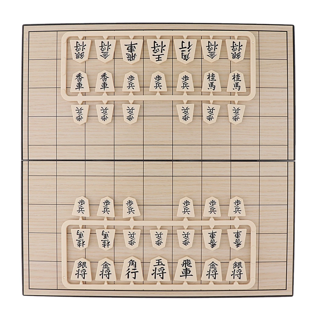 Shogi японский Шахматный набор Пластиковая Складная доска и шахматные фигуры |