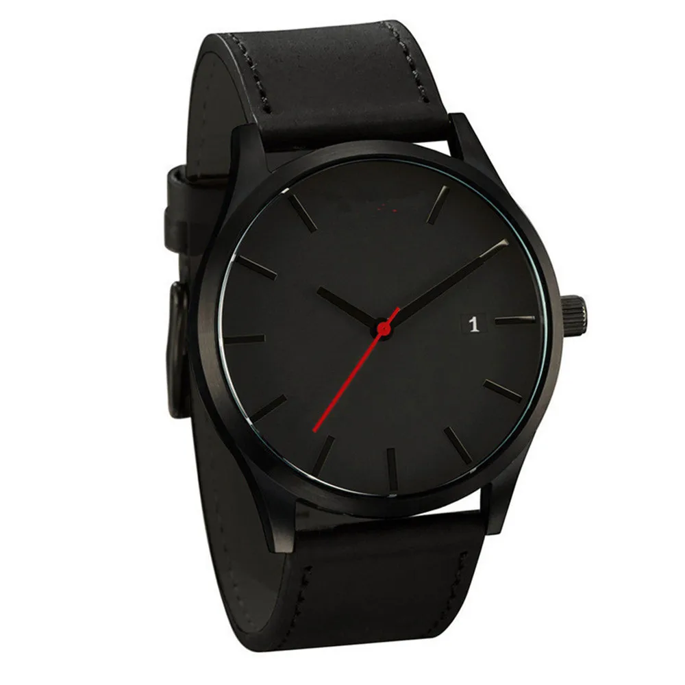 

Brown Leather Watches For Men Women Fashion Simple Design Quartz Watch Luminous Band Thin Wrist Watch Clocks