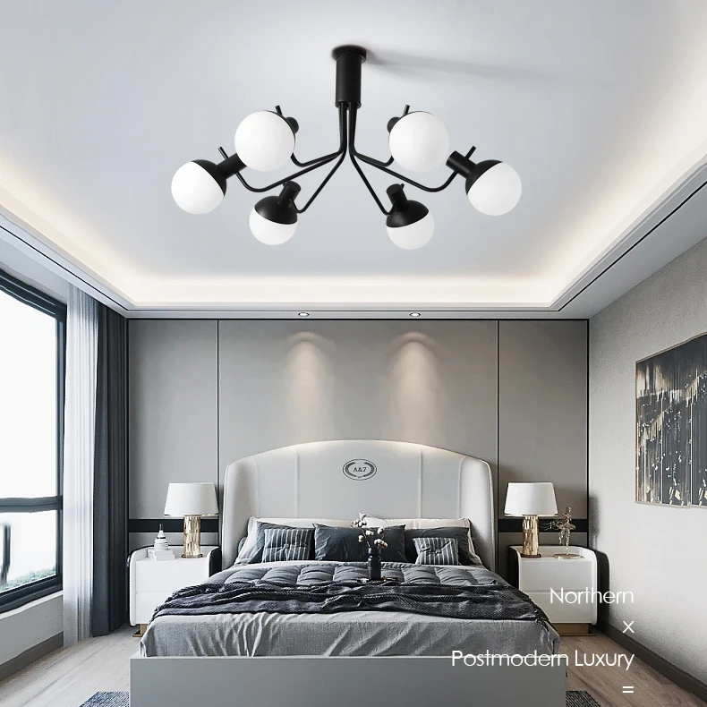 Современный скандинавский волшебный фотосветильник минималистичный стеклянный