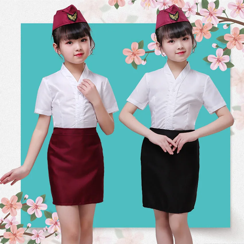 Капитан ролевые игры стюардесса пилот костюм мальчик девочка Косплей Детский