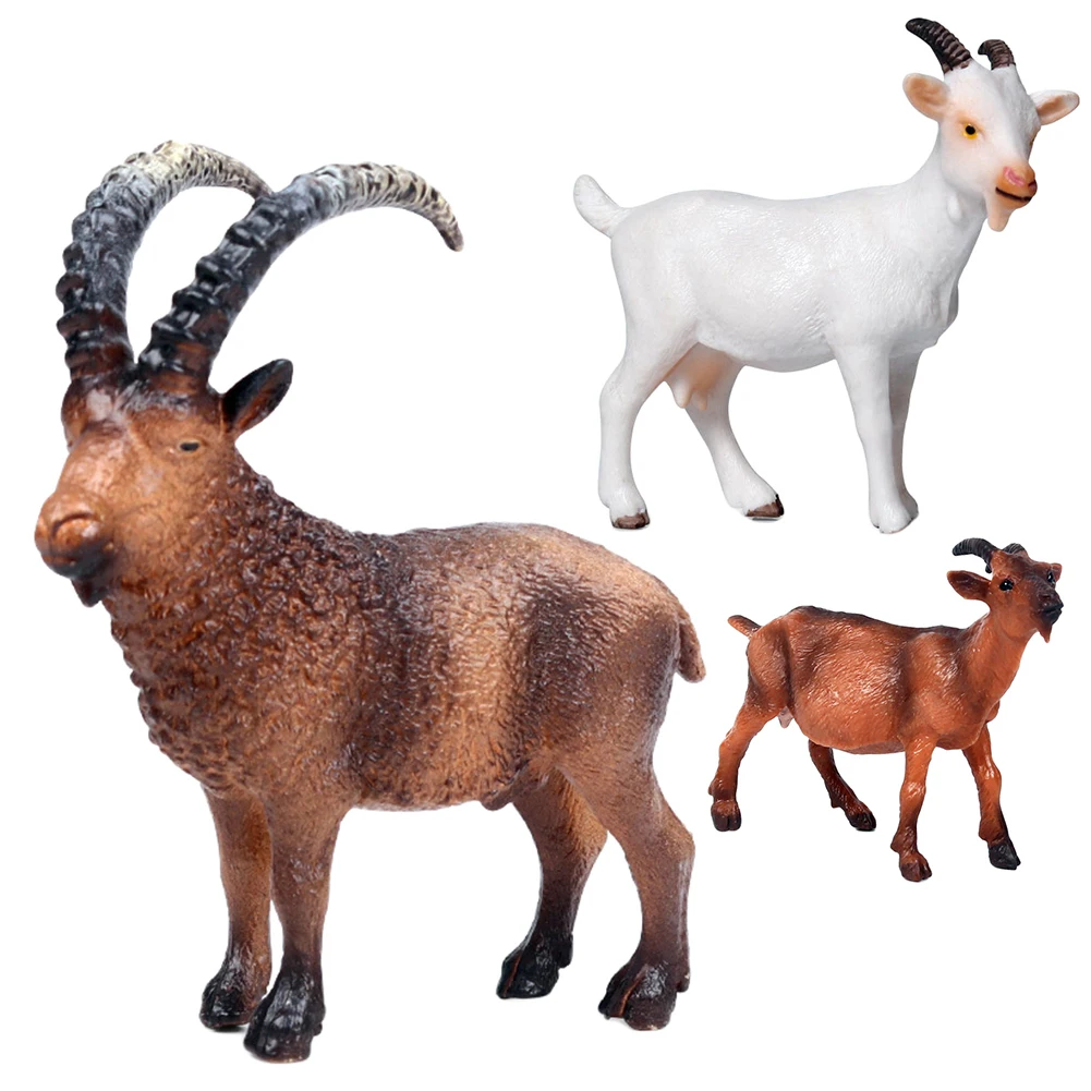 Simulation Collectable Handmade Farm Goat Sheep Animal Model Fugurine Toy Craft Table Decoration Kids Educational Toys | Игрушки и хобби