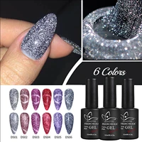 6pcs cat eye nail gel polish 3d varnishes soak off uv led shimmer magnetic lacquers shiny beauty design polishes