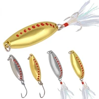metal lure simulated leech false bait sequin hard bait noise paillette small hard spinner fishing lure