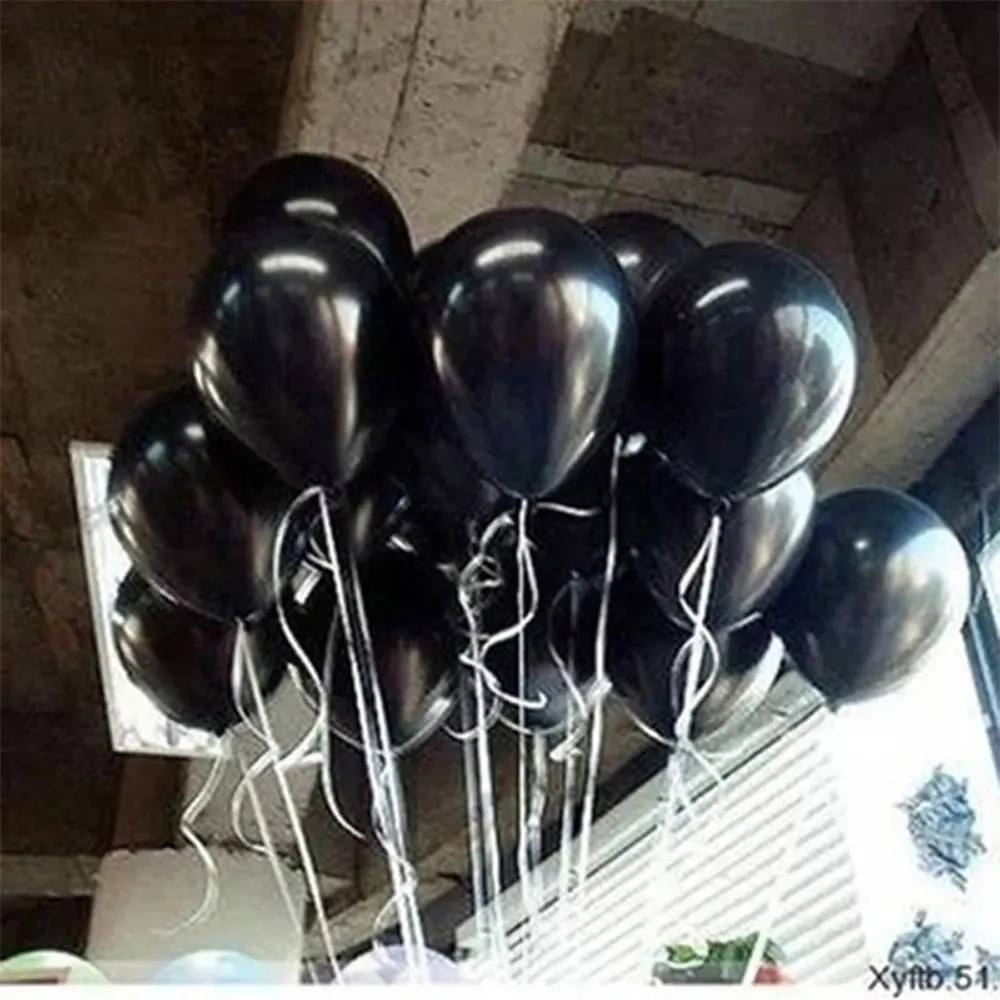 12 дюймовые круглые черные латексные воздушные шары украшение для свадьбы