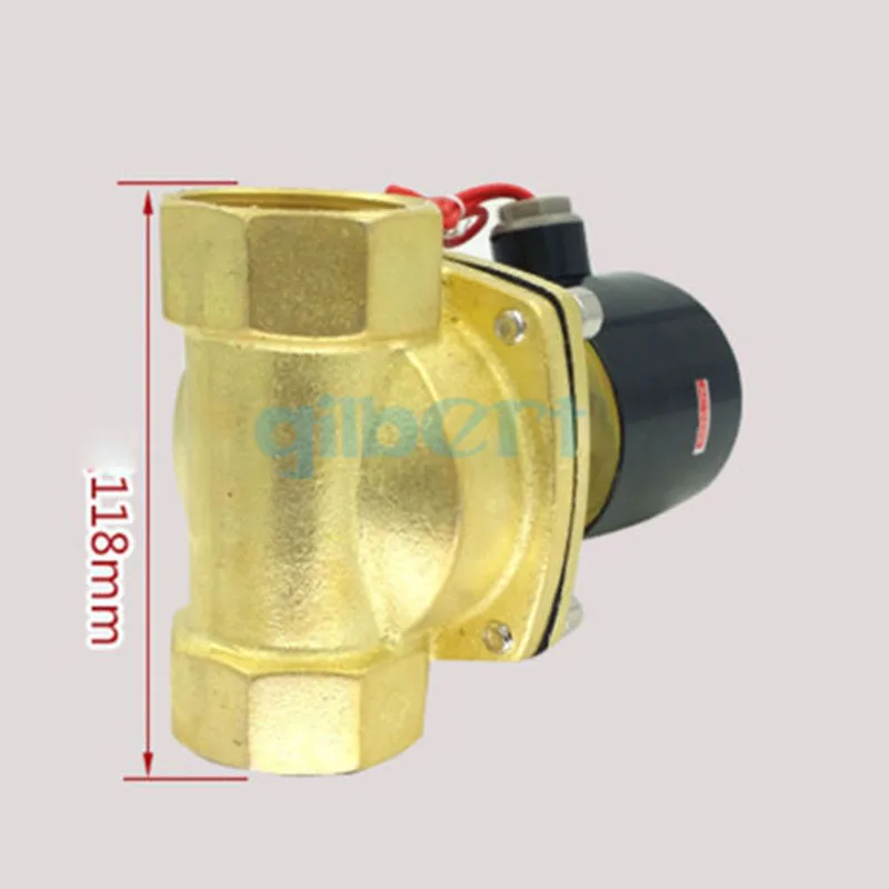 DC12/24 V AC110/220 1-1/4 &quotBSPP 22W нормально открытый поток пор 35 мм латунный газ масло Вода