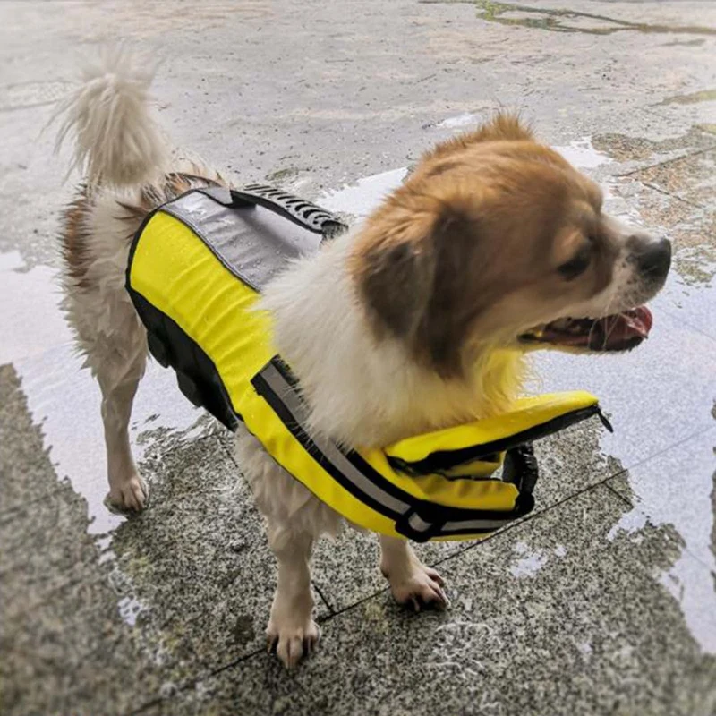 

Dog Life Jacket Ripstop Dog Lifesaver Pet Dog Safety Swimsuit Dog Safety Vest Clothes For Swimming Pool Beach Boating