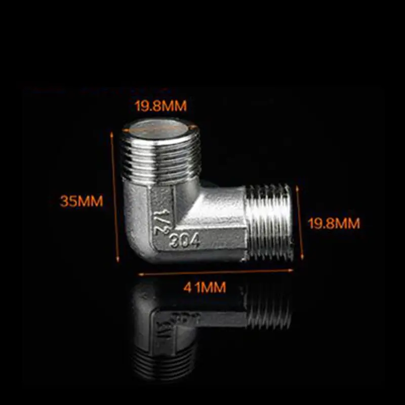 L Тип 201 фитинги из нержавеющей стали локоть соединитель 1/2 &quotдо 1/2&quot BSP Мужская