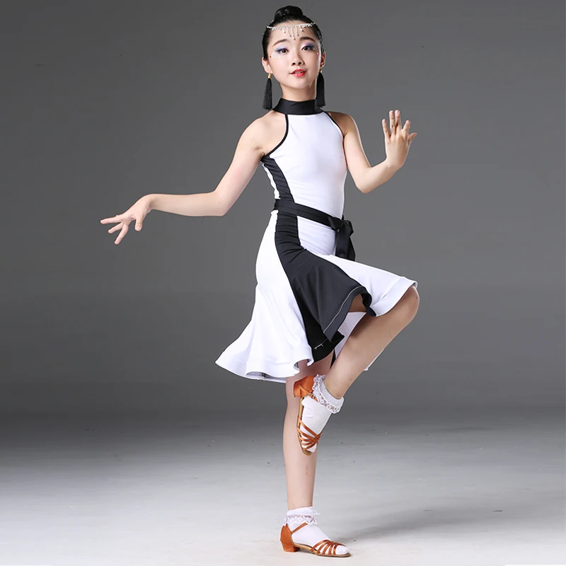 Latin Dance Dress Costumes for Girls Show Less Children's Professional Standard Girls Practice Dance Costumes Latin Dance Dress