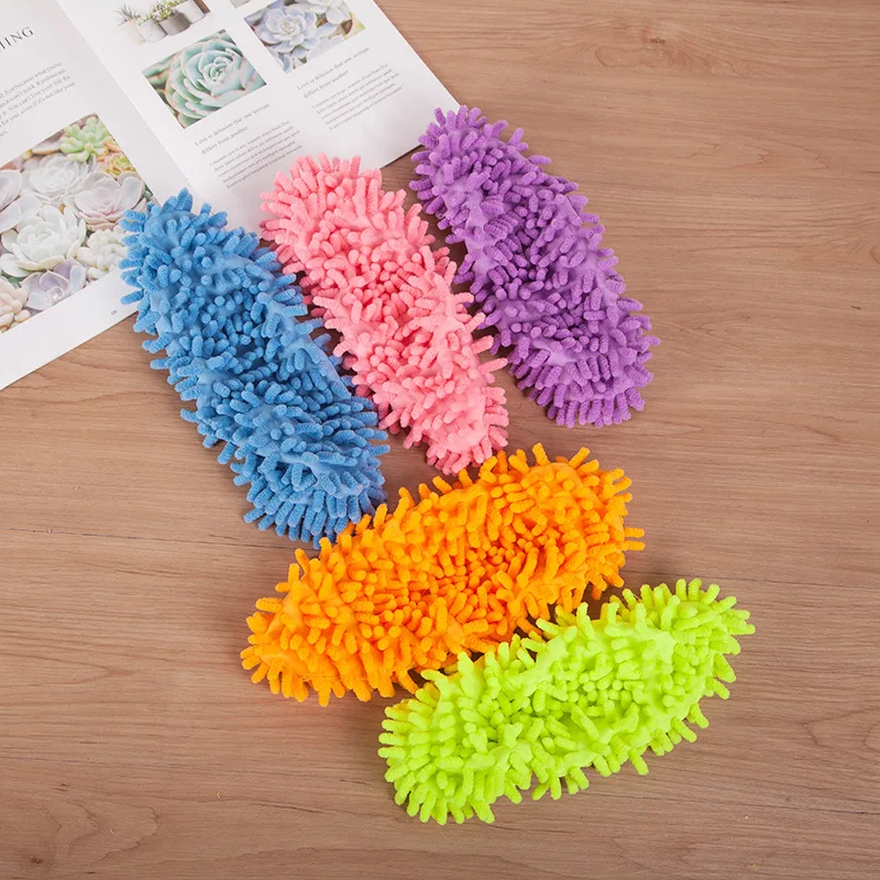 2 шт. швабры тапочки Ленивые носки для ног обувь Быстрая полировка очистки пыли